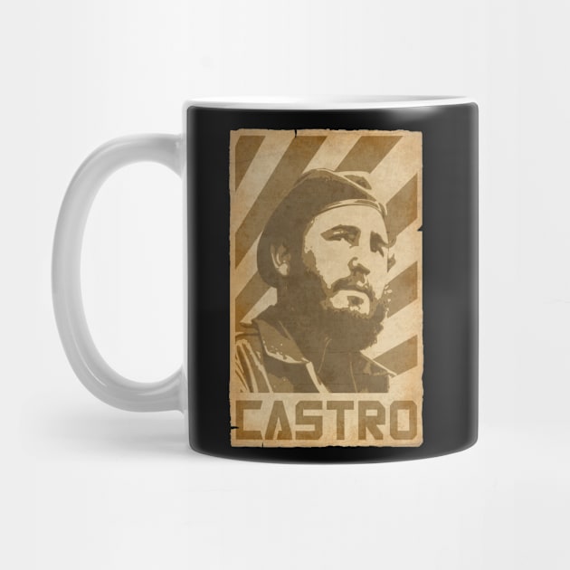 Fidel Castro Retro Propaganda by Nerd_art